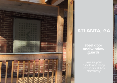 Atlanta vacant properties are secured by DAWGS steel door and window guards. Realtors, homeowners, and investors trust DAWGS to protect their assets.