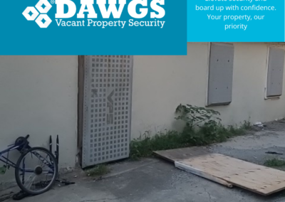 Milwaukee vacant properties are secured by DAWGS steel door and window guards. Realtors, homeowners, and investors trust DAWGS to protect their assets.