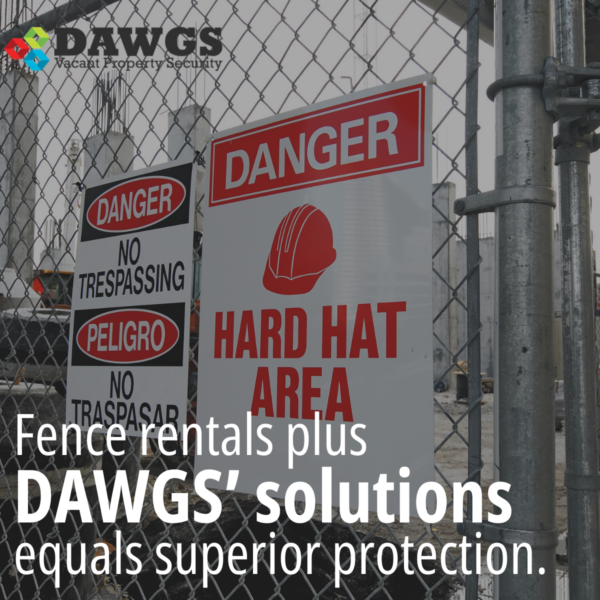 Investing in temporary fence rentals is smart for construction companies looking to protect their sites from theft. However, for comprehensive security, combining fence rentals with DAWGS' robust solutions offers superior protection.